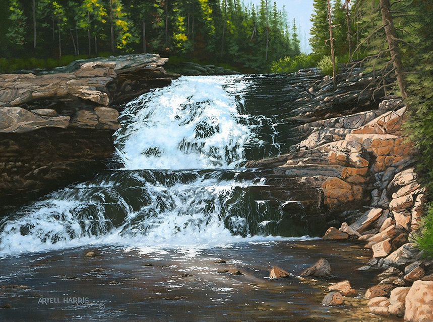 Click here to view Provo River Falls #5 by artell harris