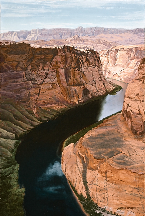 Click here to view Horseshoe bend, left. by artell harris